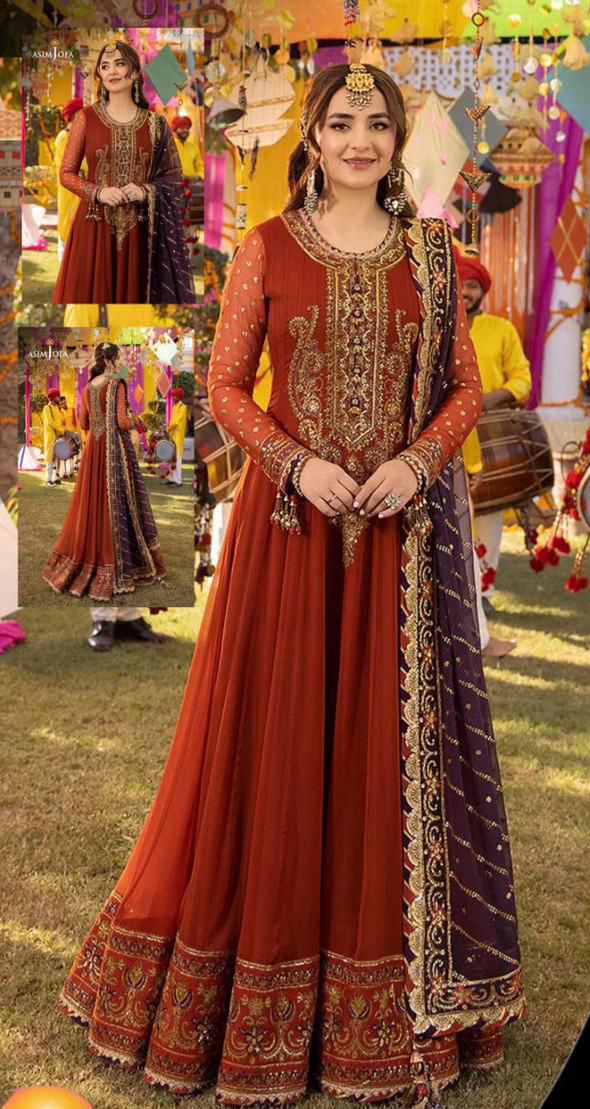 Asim Jofa Chiffon Maxi