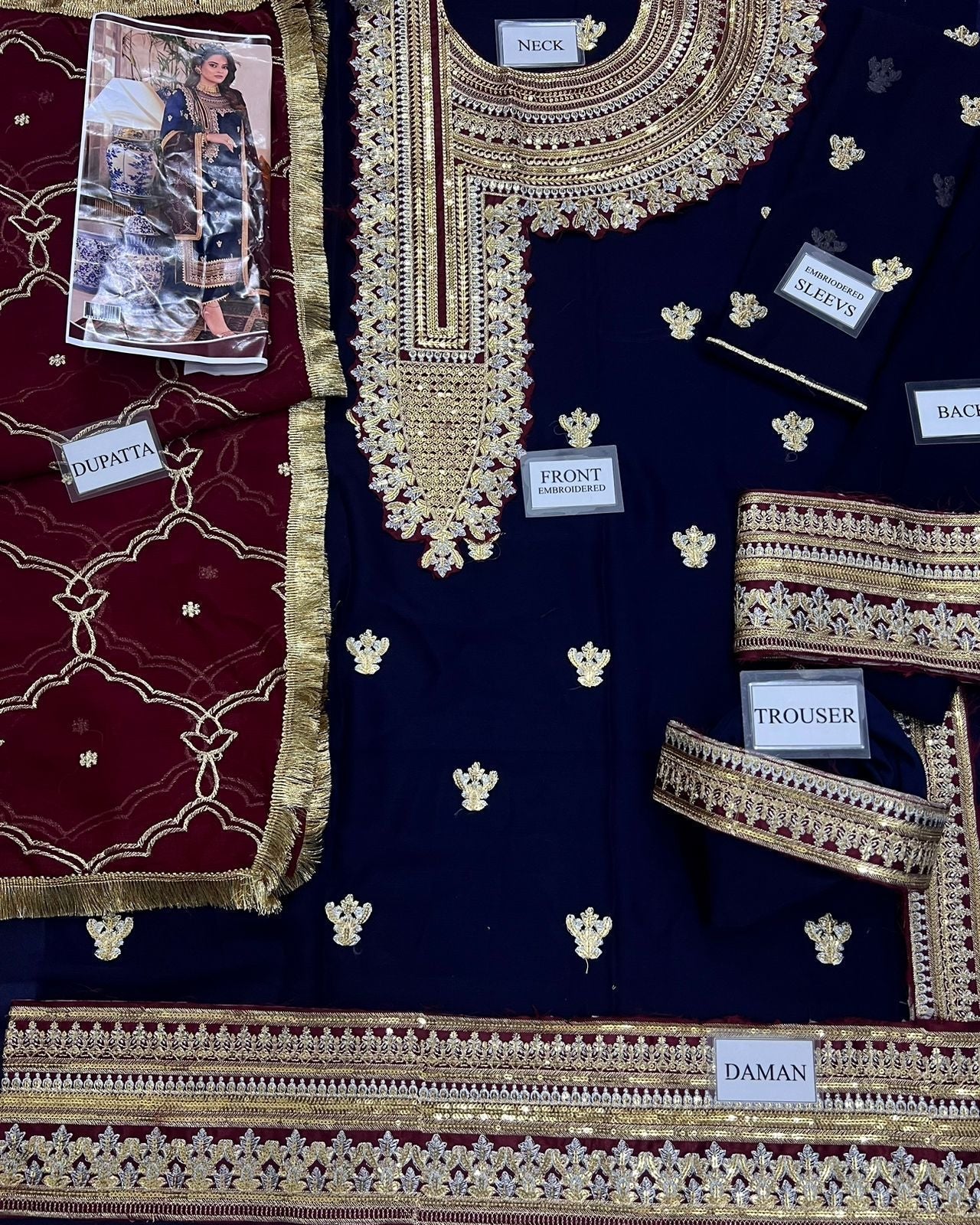 Asim Jofa Chiffon Suit