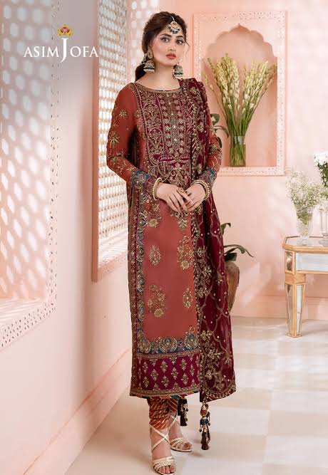 Asim Jofa Chiffon Suit