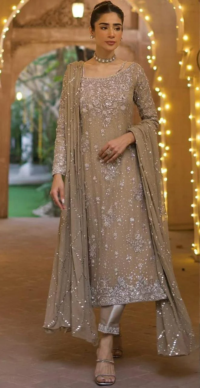 Nimra Khokhar Chiffon Suit