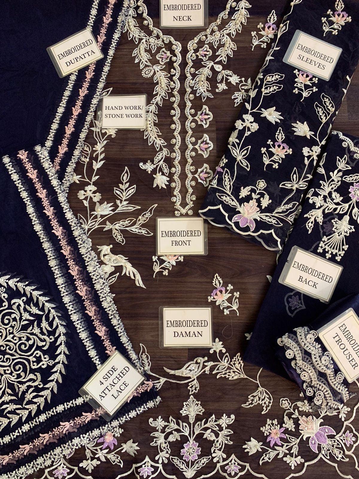 Zainab Fawad Organza Suit