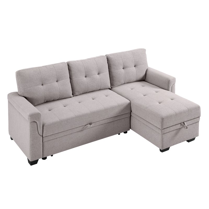 Gunnar 86′′ Wide Reversible Sleeper Sofa & Chaise