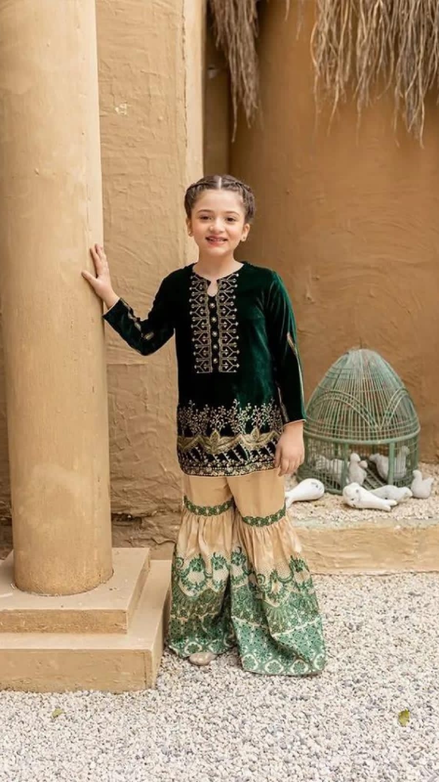 Embroidered Chiffon Suit