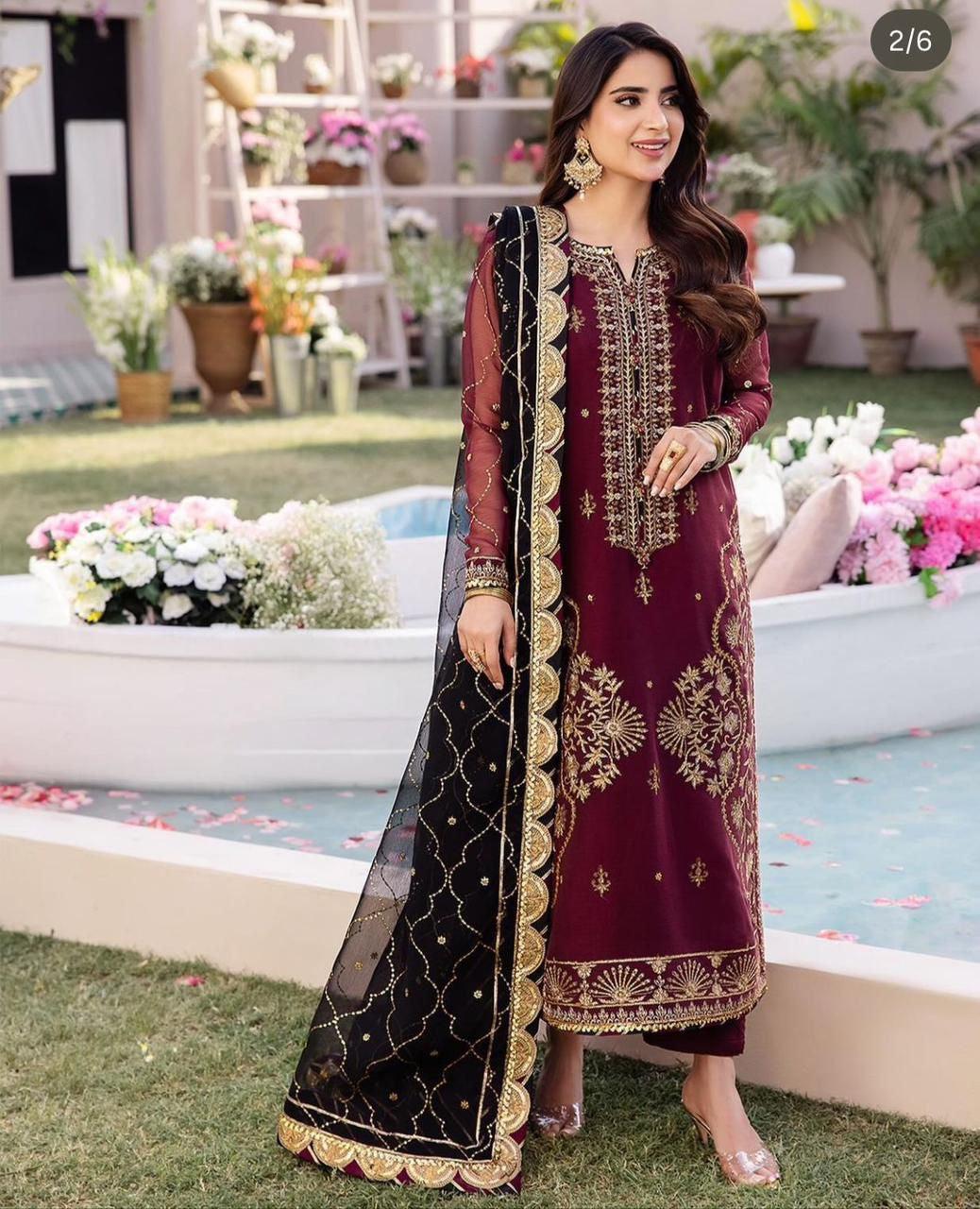 Asim Jofa Chiffon Suit