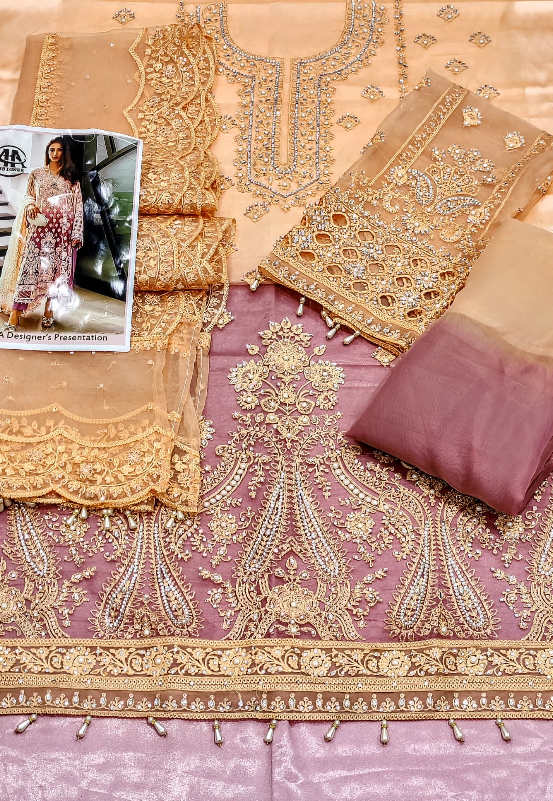 Maria B Organza Suit