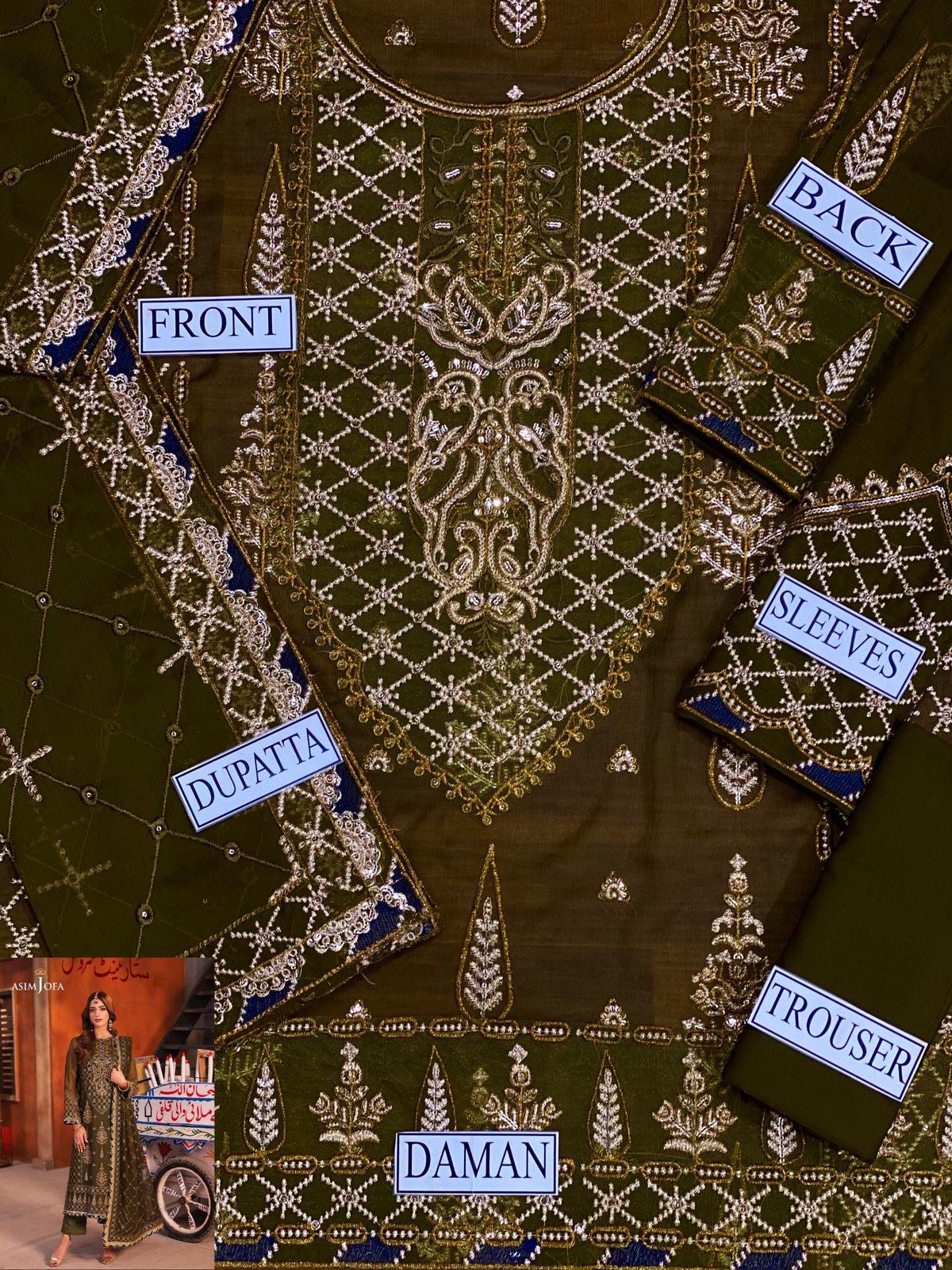 Asim Jofa Chiffon Suit