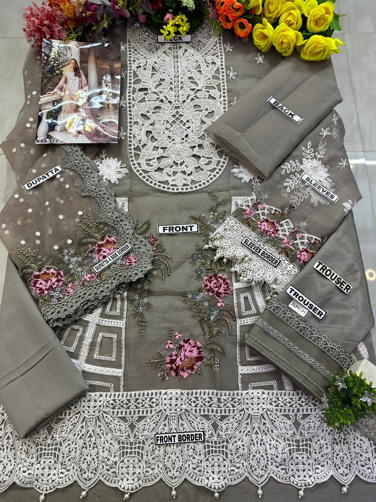 Maria B Organza Suit