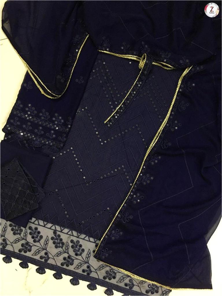 Baroque Chiffon Suit