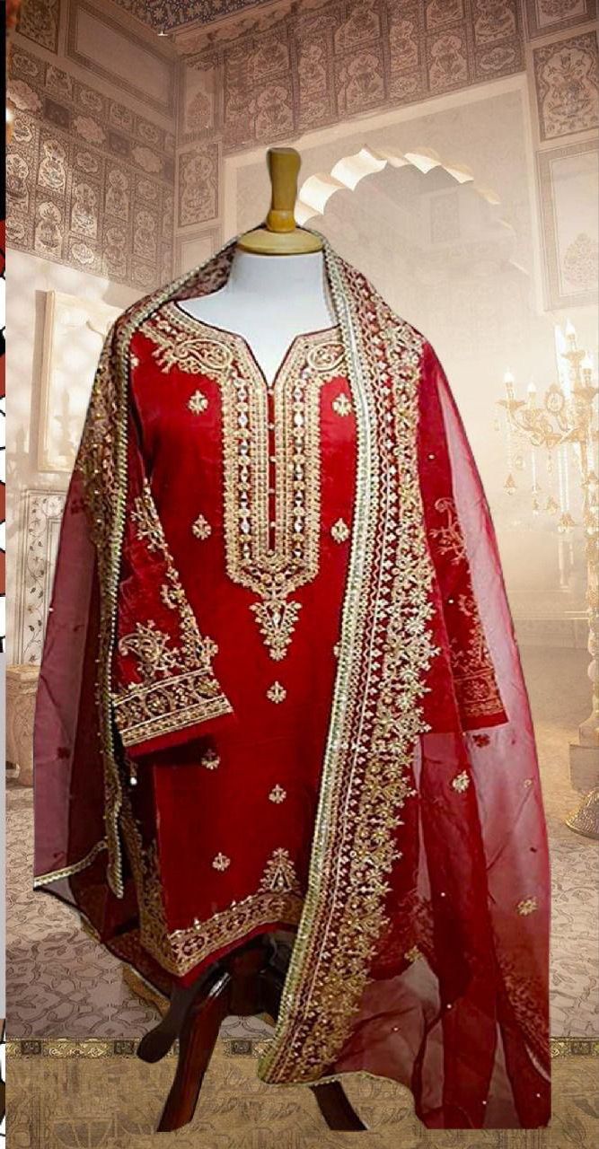Sada Bahar Organza Suit