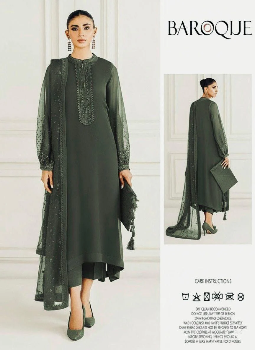 Baroque Chiffon Suit