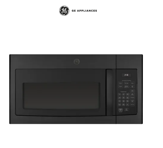 GE 30 Inch Wide 1.6 Cu. Ft. 1000 Watt Over the Range Microwave with Two-Speed 300 CFM Venting System and Auto and Time Defrost