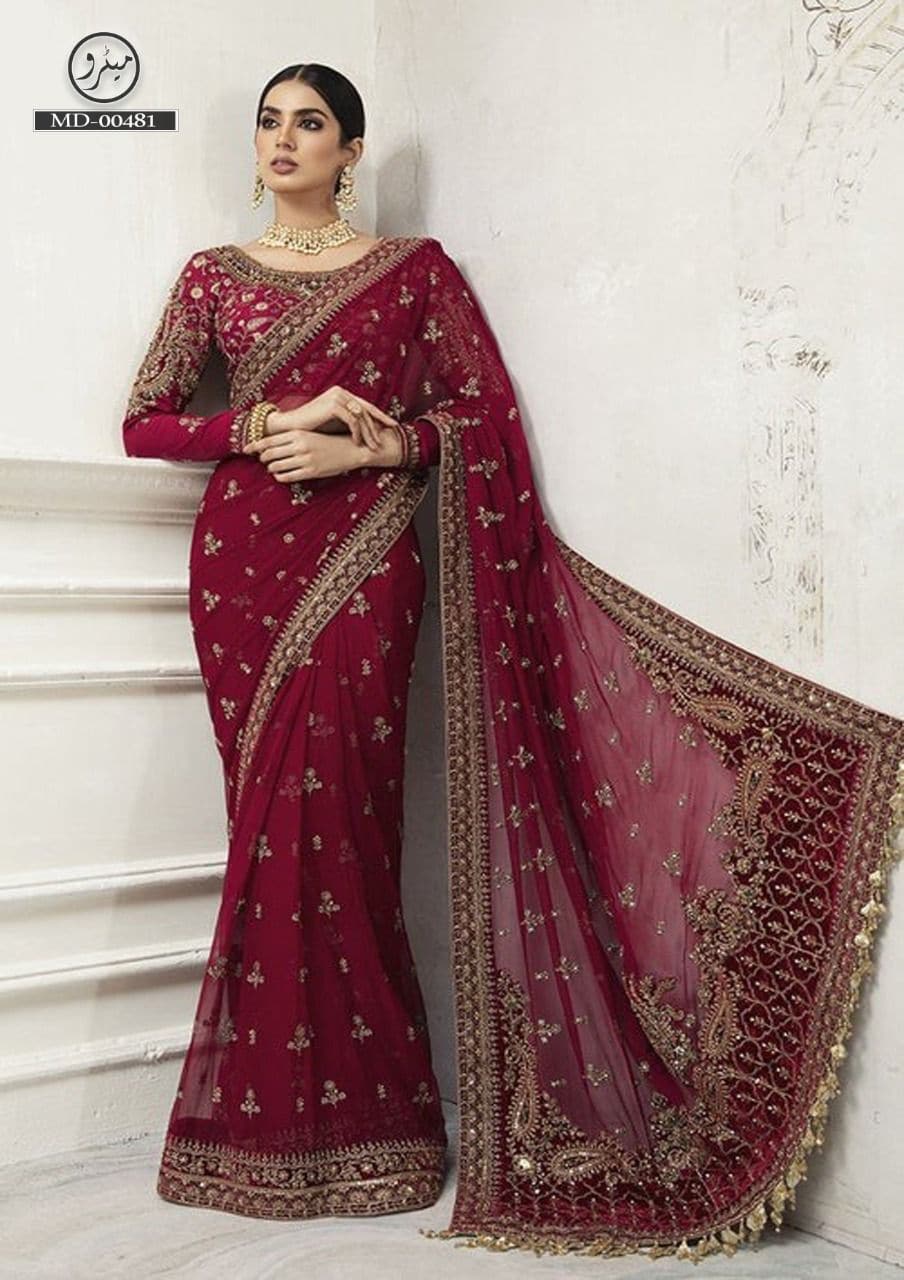 Maria B Net Saree