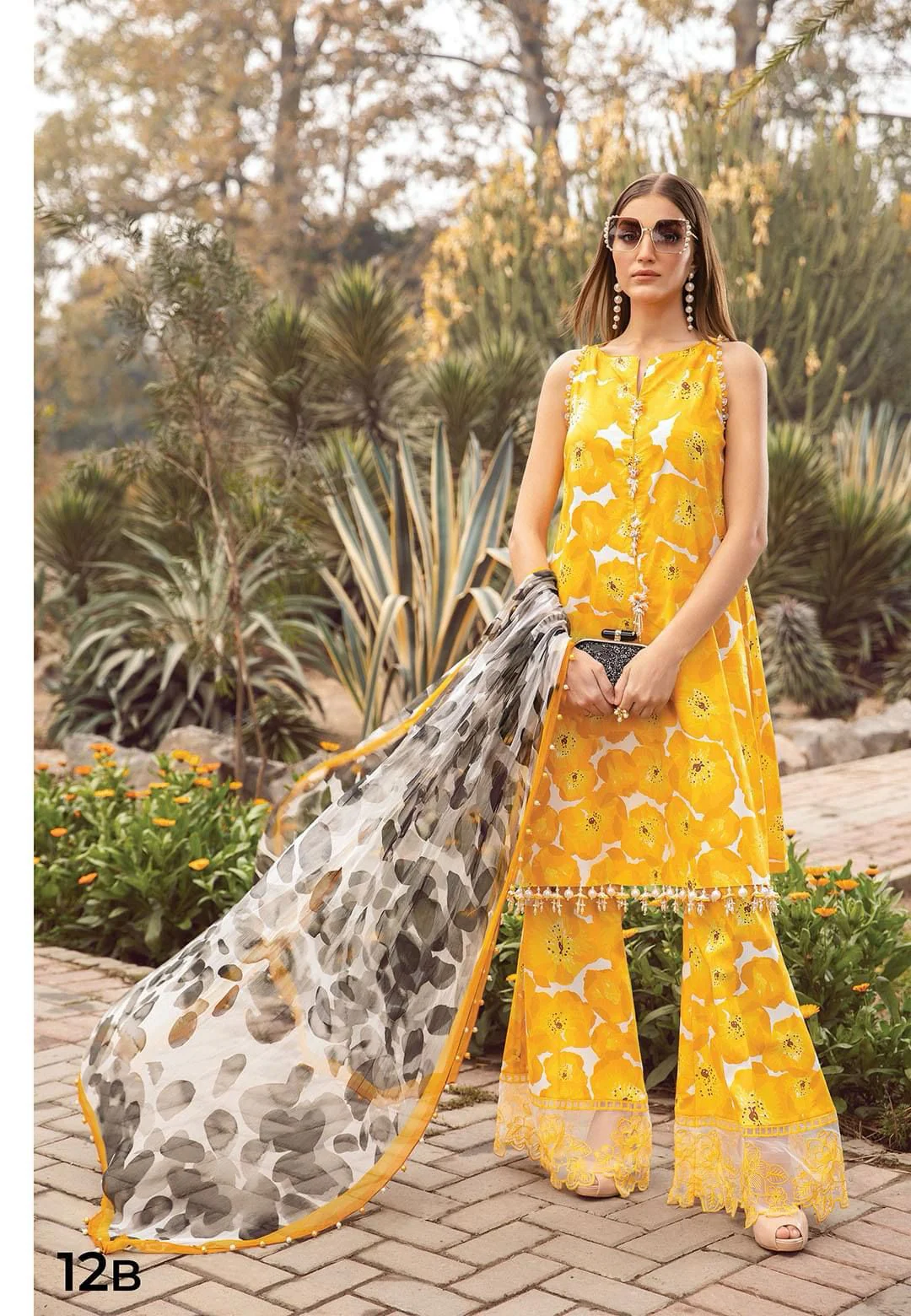M Print Lawn Suit