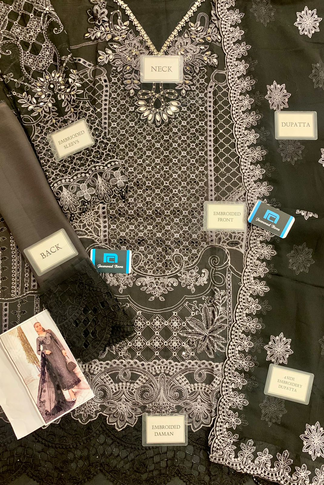 Maria B Chiffon Suit