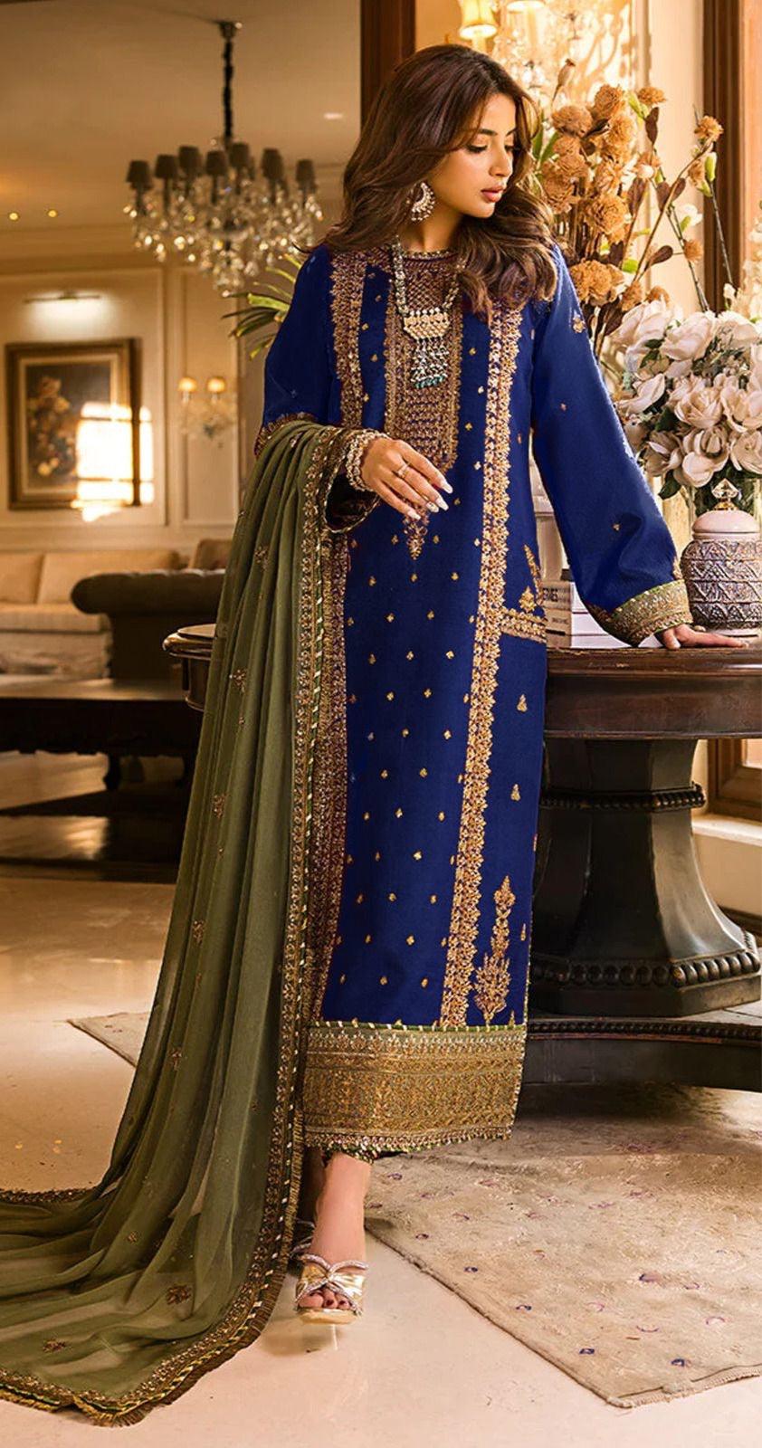Asim Jofa Chiffon Suit