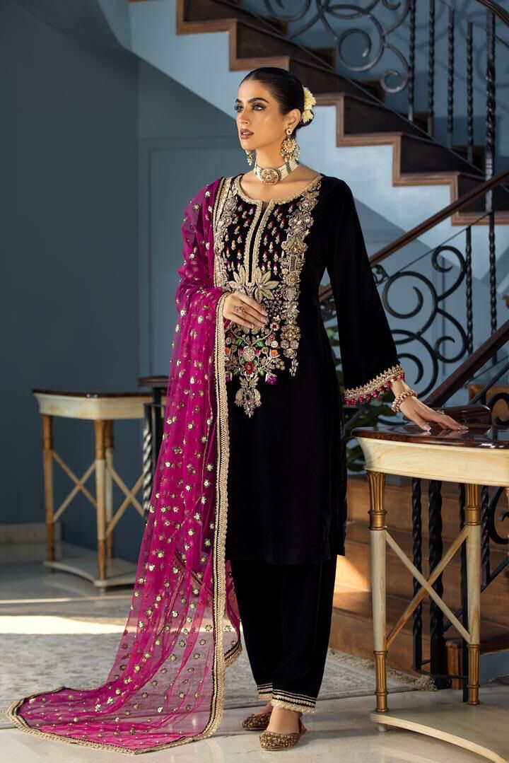 Khuda Buksh Velvet Suit