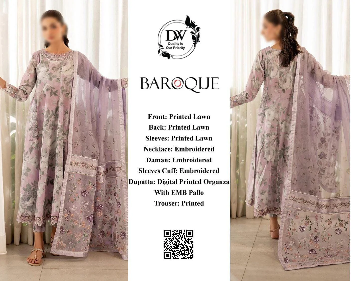 Baroque Lawn Suit