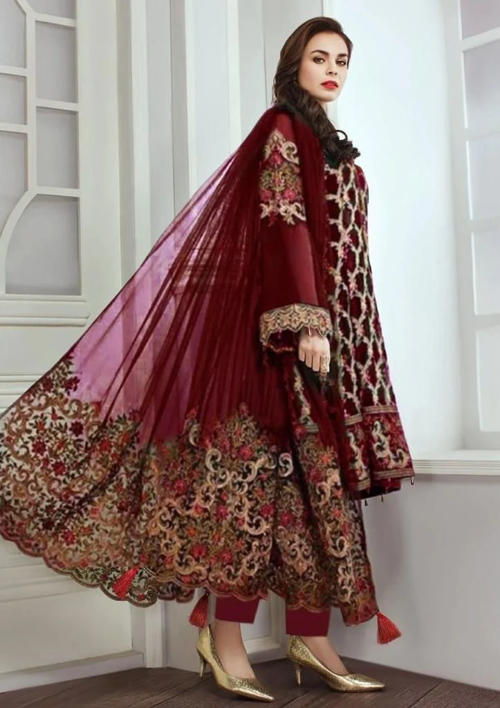 Baroque Chiffon Suit