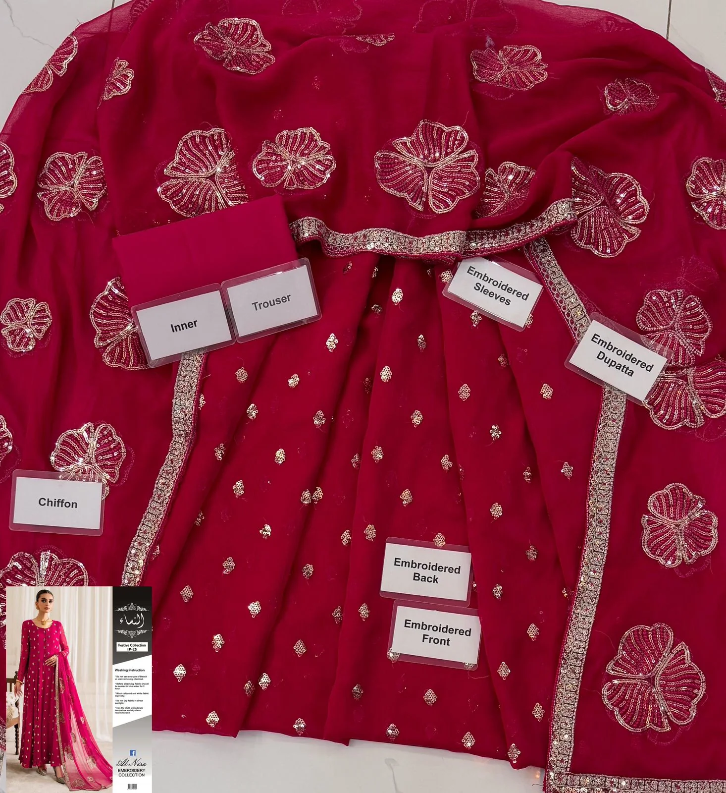 Iznik Chiffon Suit