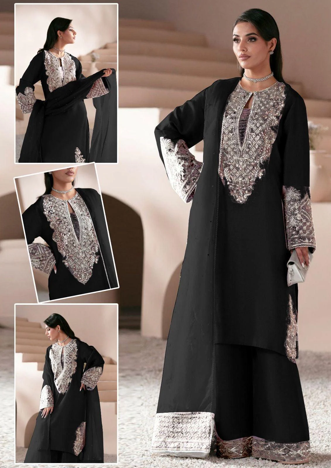 Ayesha Hoor Silk Suit