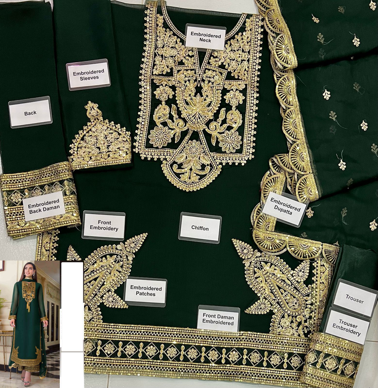 Asim Jofa Chiffon Suit