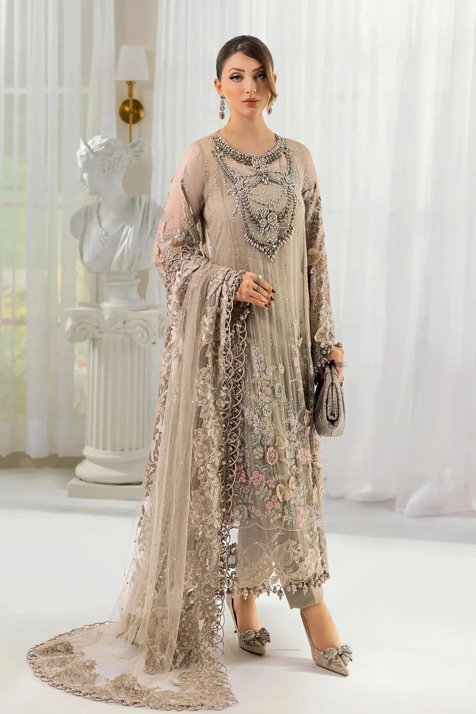 Maria B Chiffon Suit