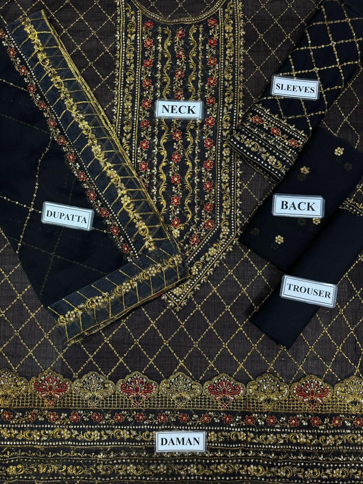 Asim Jofa Chiffon Suit