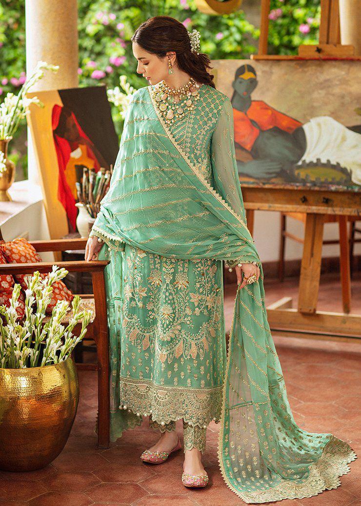 Afrozeh Chiffon Suit