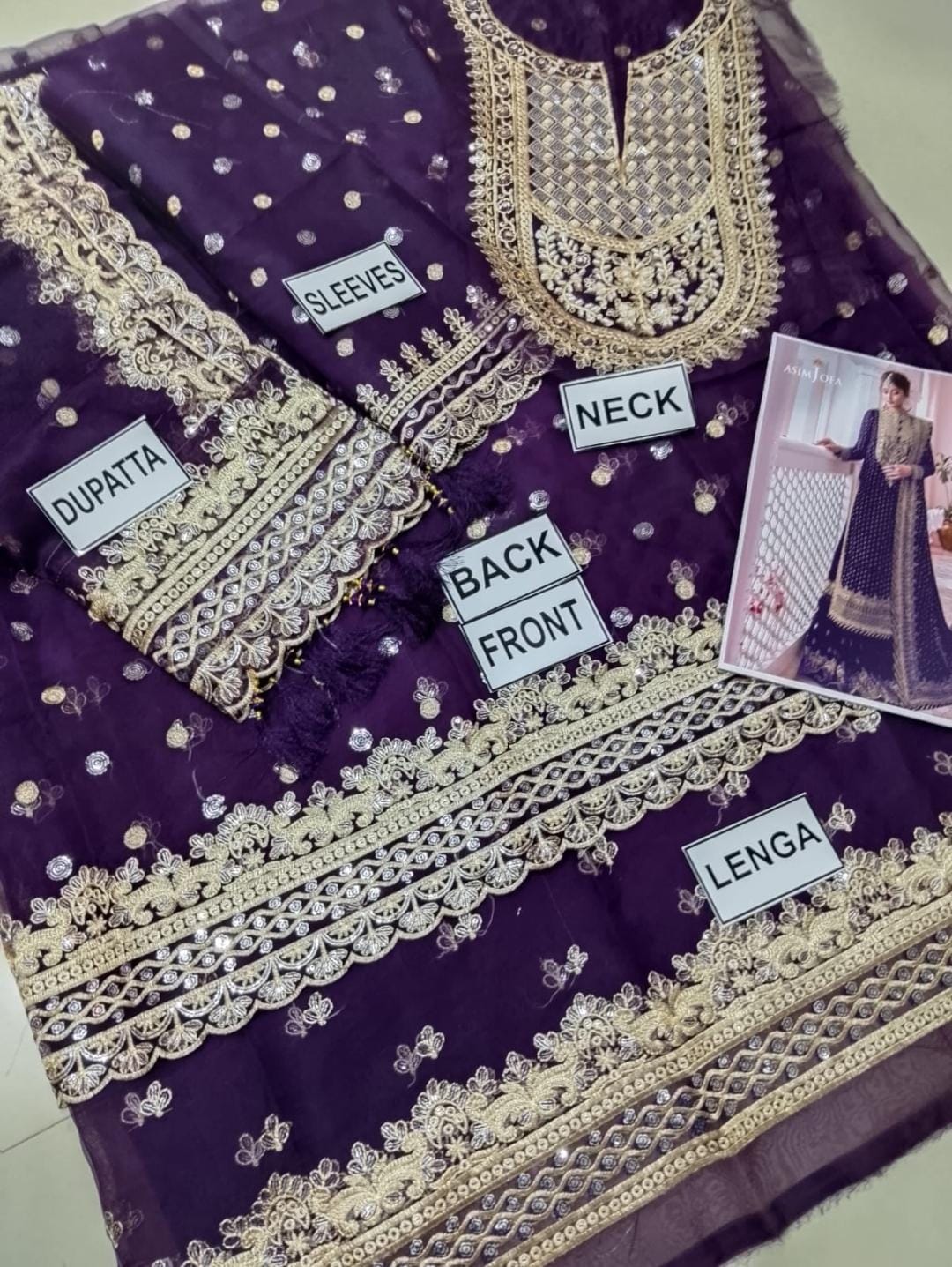 Asim Jofa Chiffon Suit