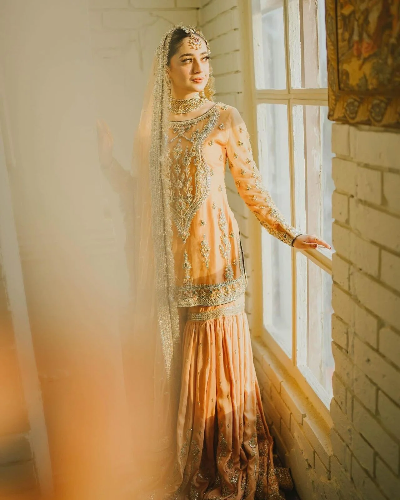 Mahawajahat Chiffon Bridal Suit