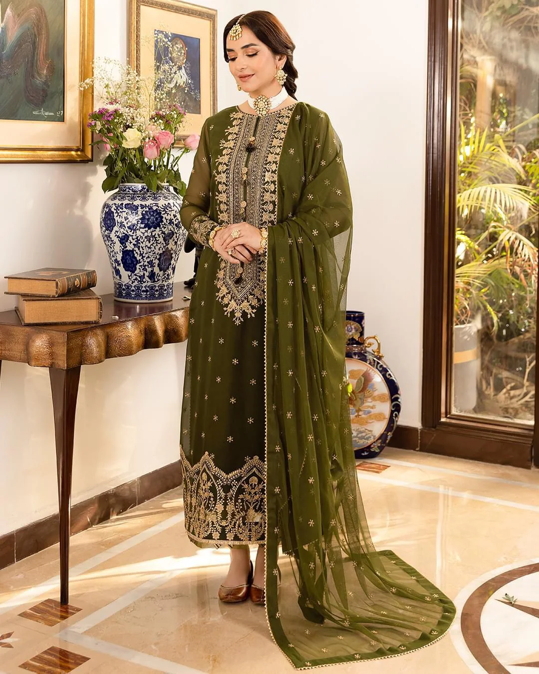 Asim Jofa Chiffon Suit