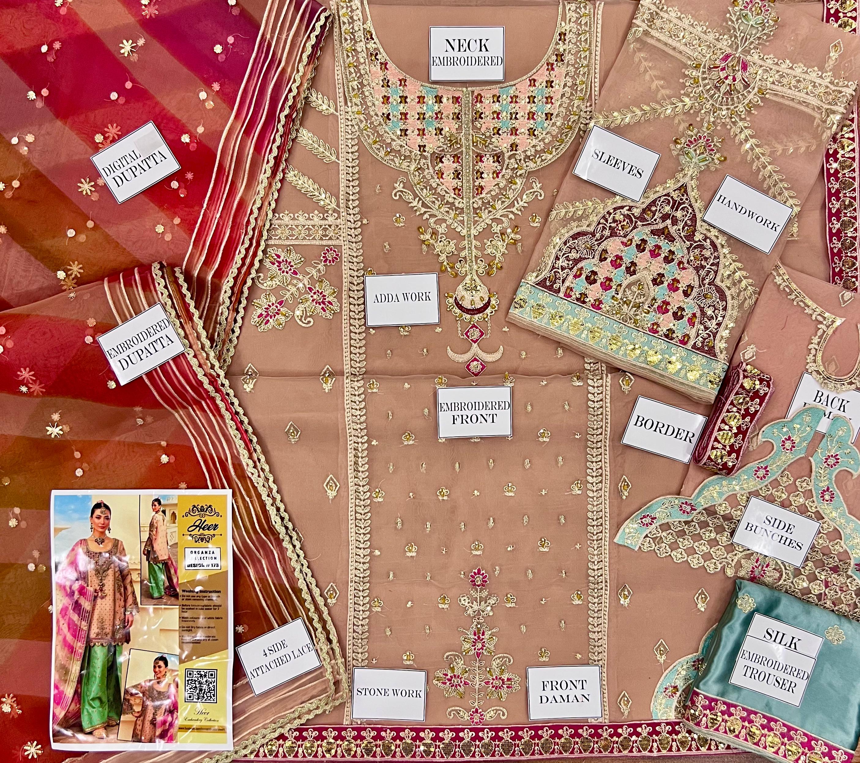 Maria B Organza Suit