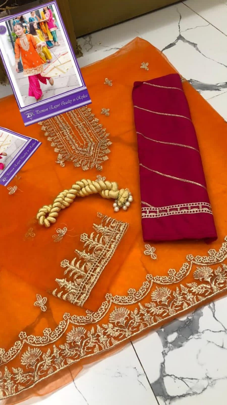 Embroidered Net Suit