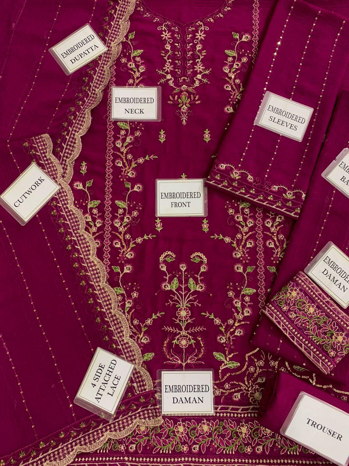 Asim Jofa Chiffon Suit