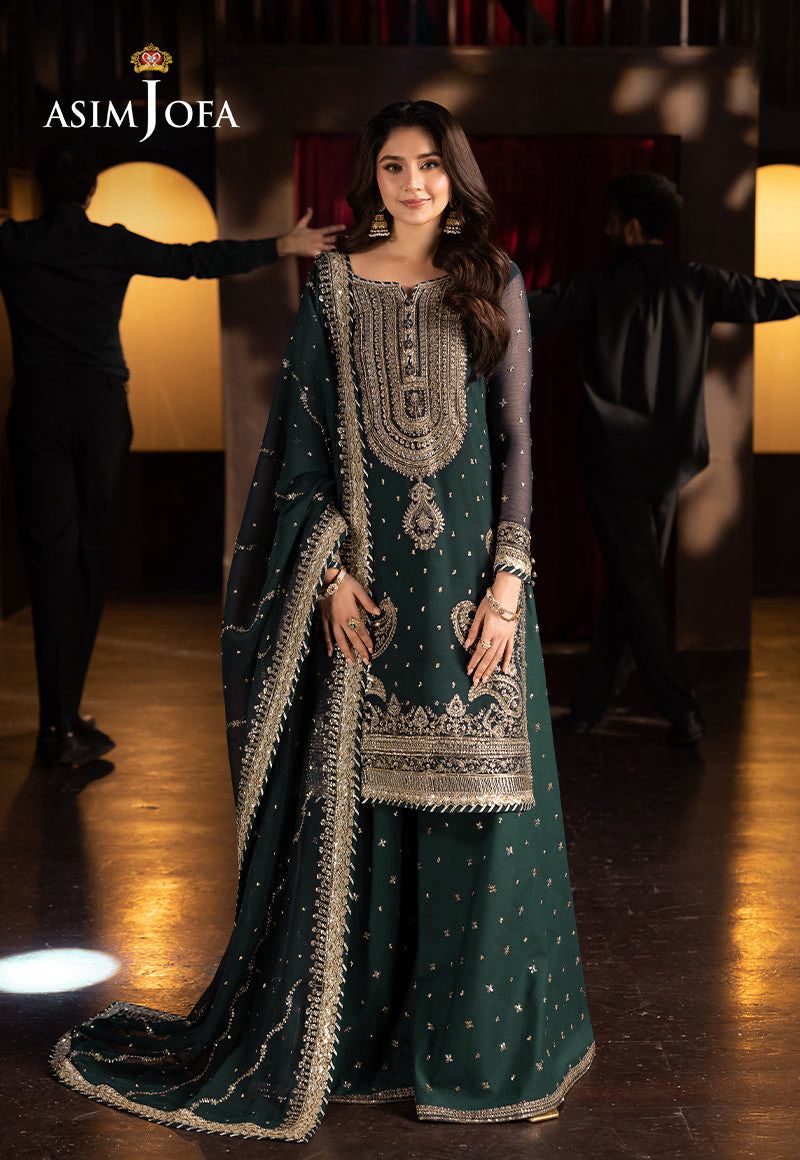 Asim Jofa Chiffon Bridal Suit