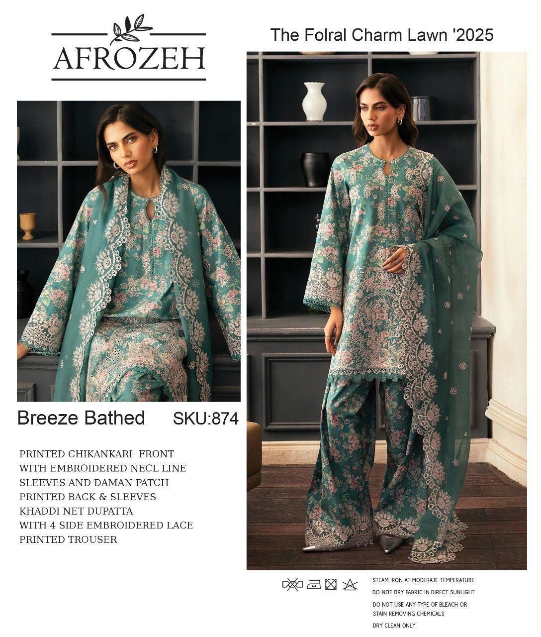 Afrozeh Lawn Suit