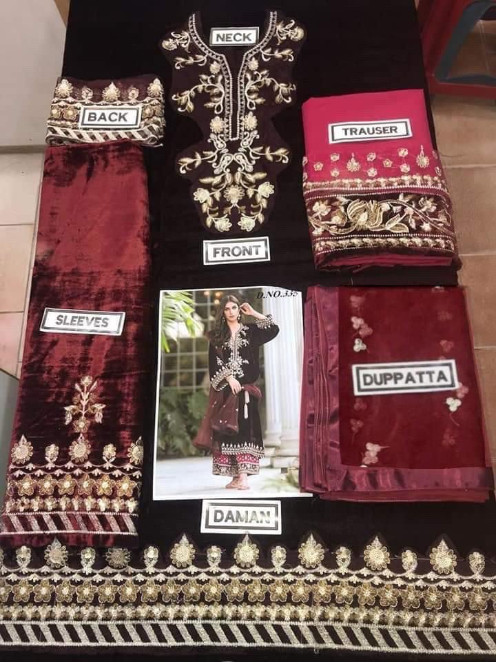 Sana Abbas Velvet Suit