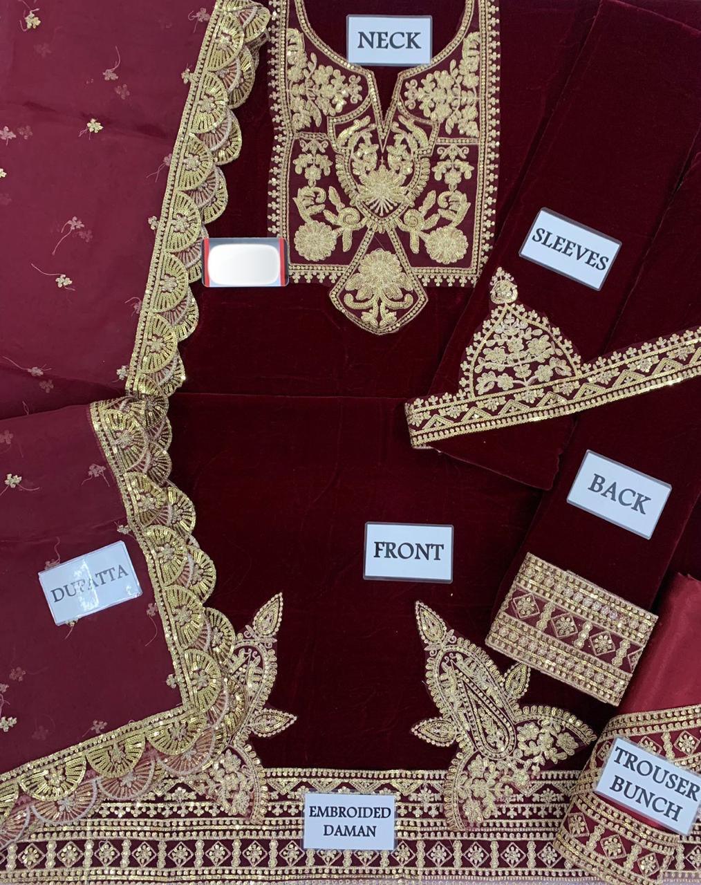 Asim Jofa Velvet Suit