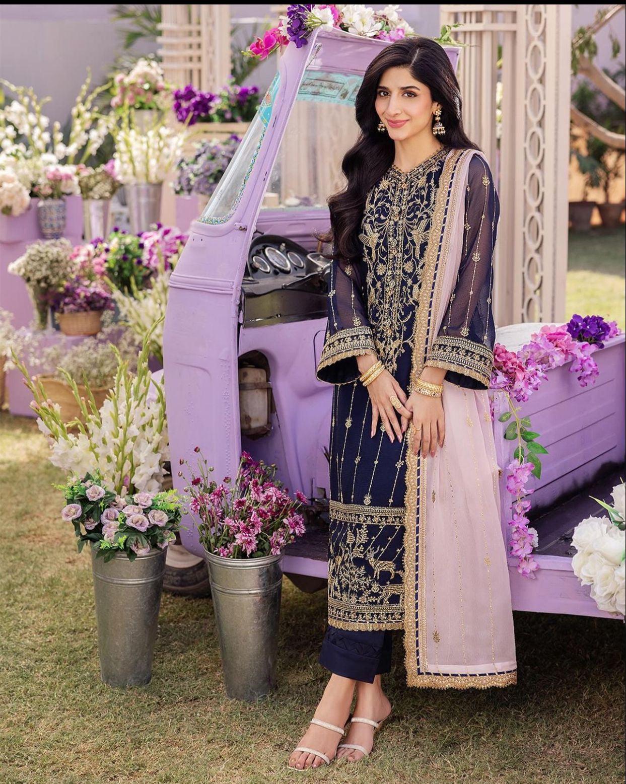 Asim Jofa Chiffon Suit