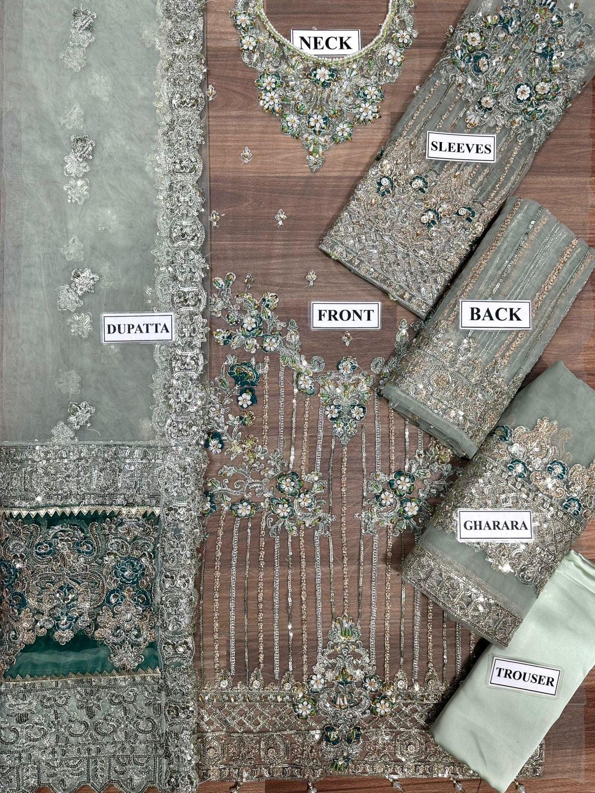 Imrozia Net Bridal Suit