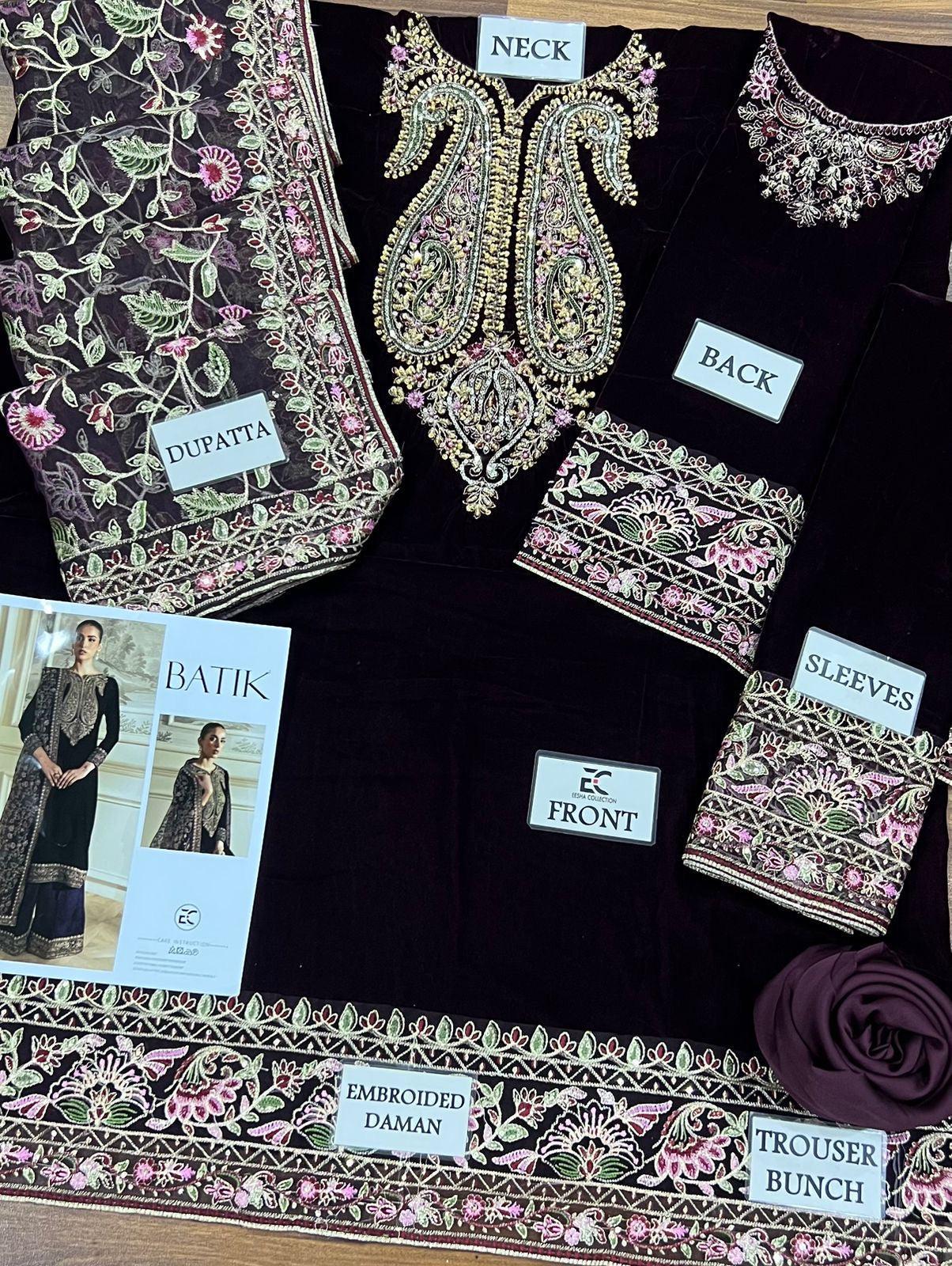 Batik Velvet Suit