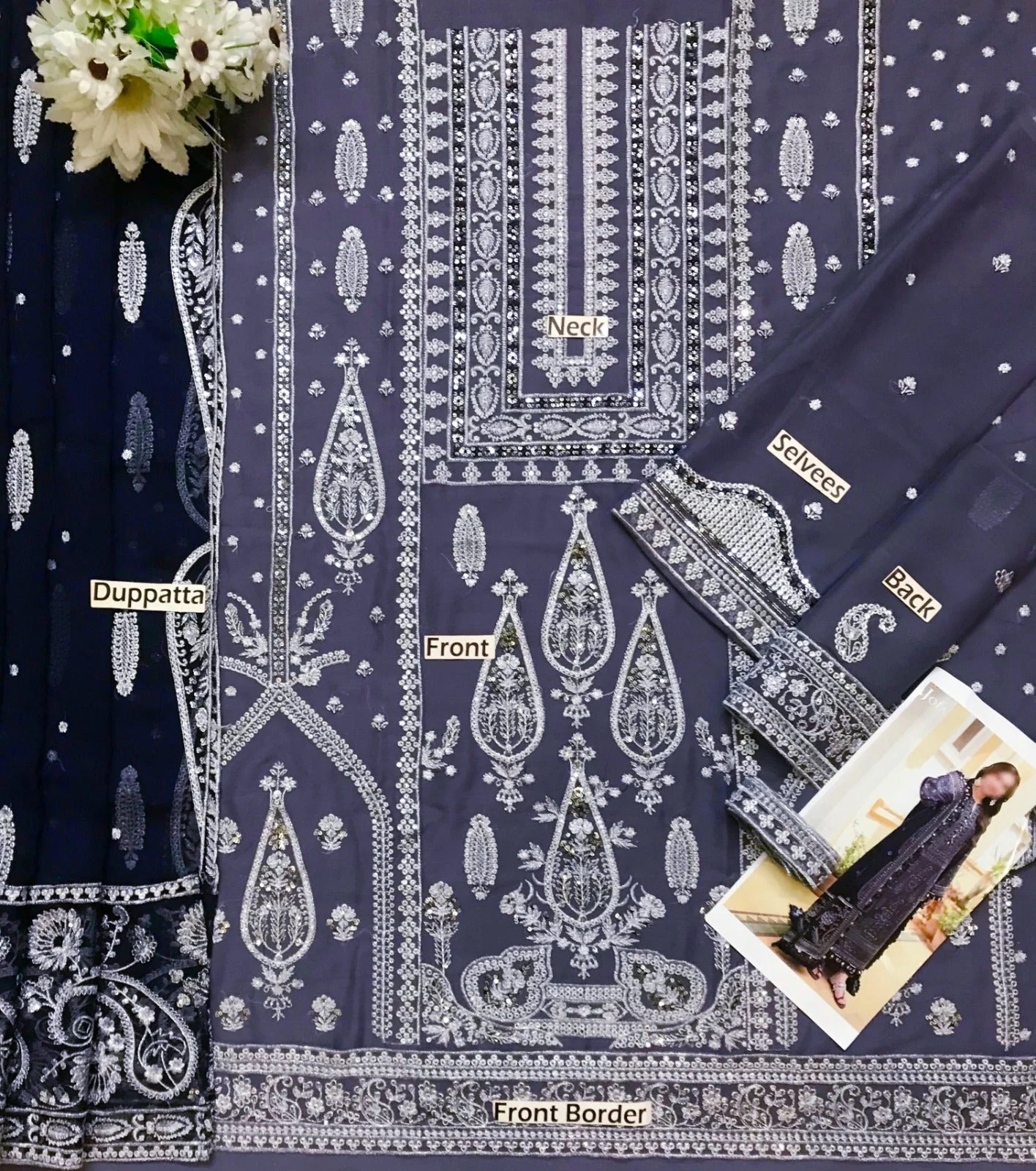 Asim Jofa Chiffon Suit