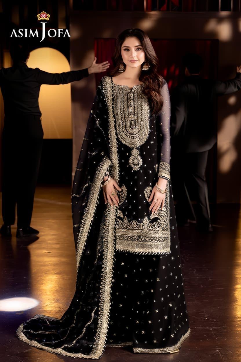 Asim Jofa Chiffon Bridal Suit