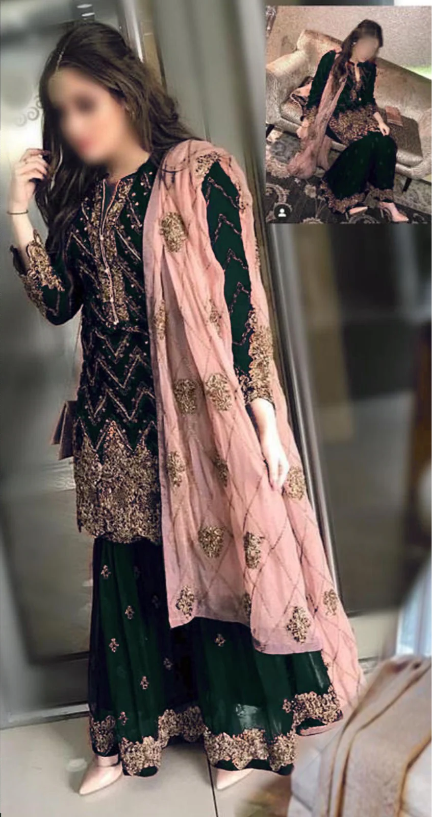 Kashees Chiffon Suit