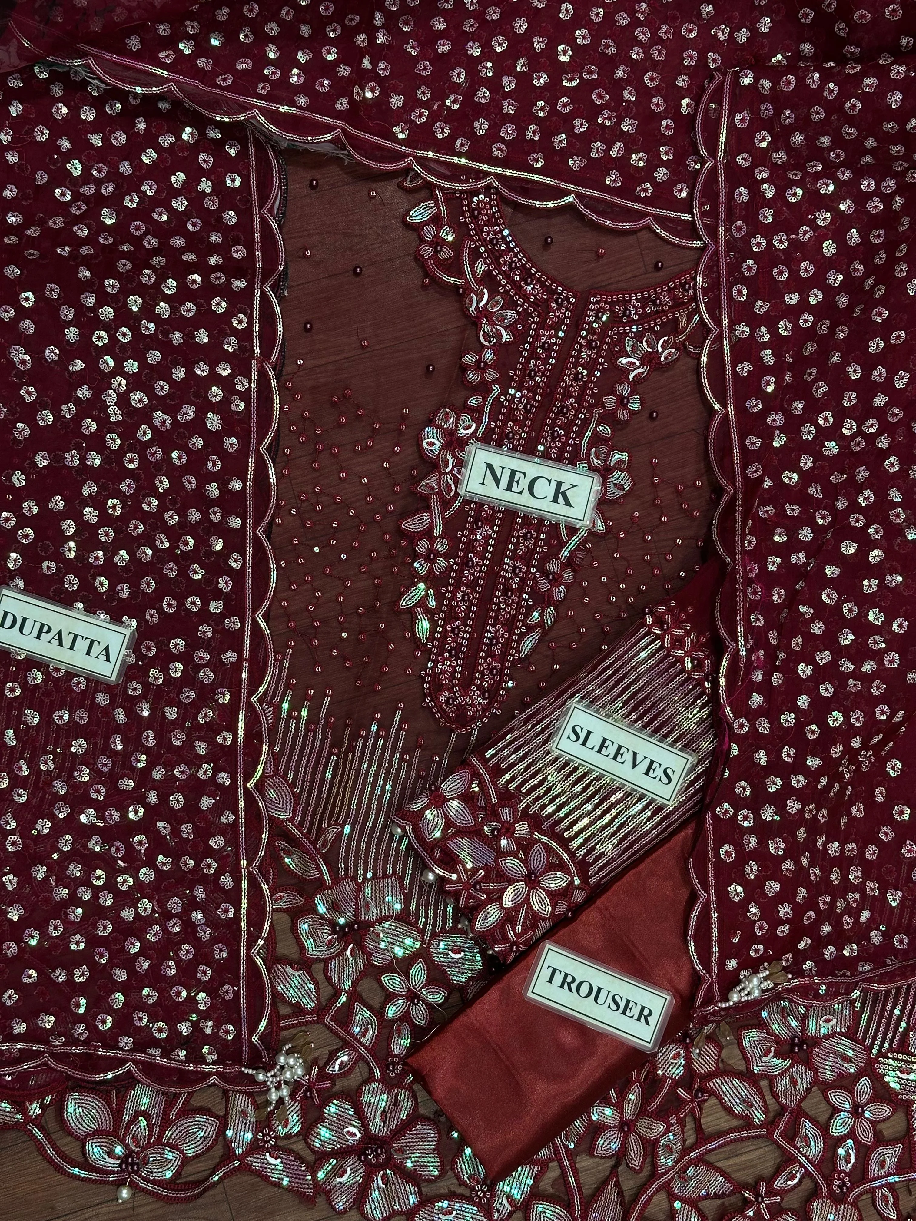 Baroque Organza Suit