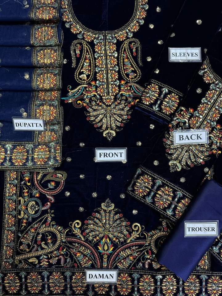 Asim Jofa Velvet Suit