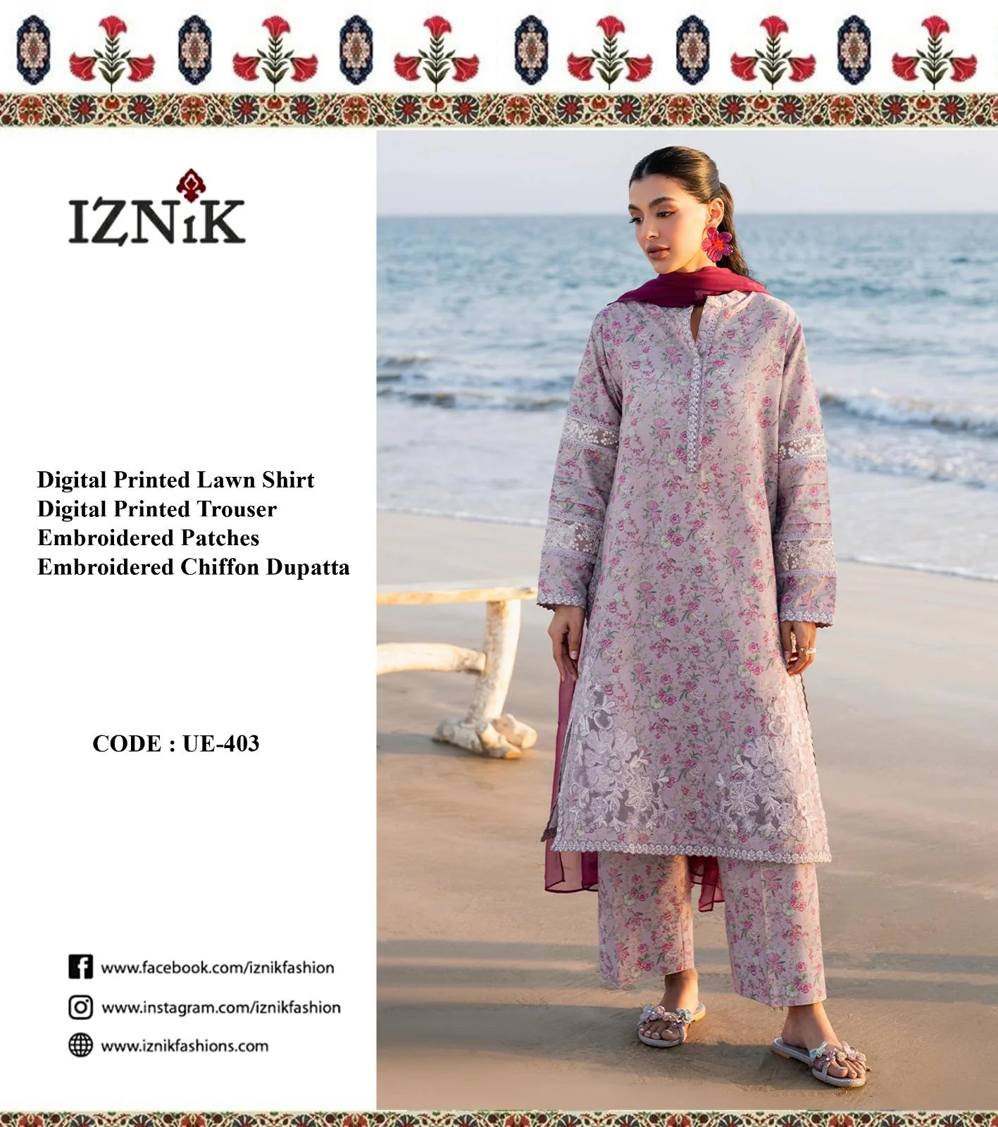 Iznik Lawn Suit