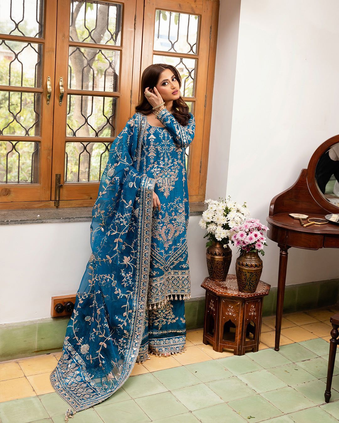 Faiza Saqlain Organza Suit