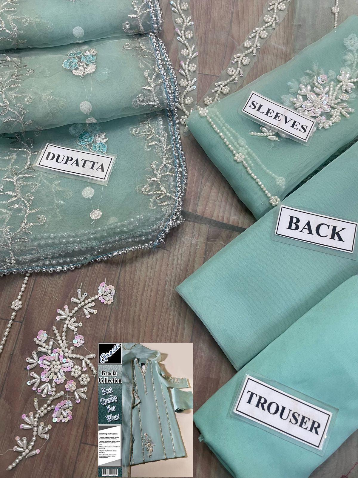 Agha Noor Organza Suit