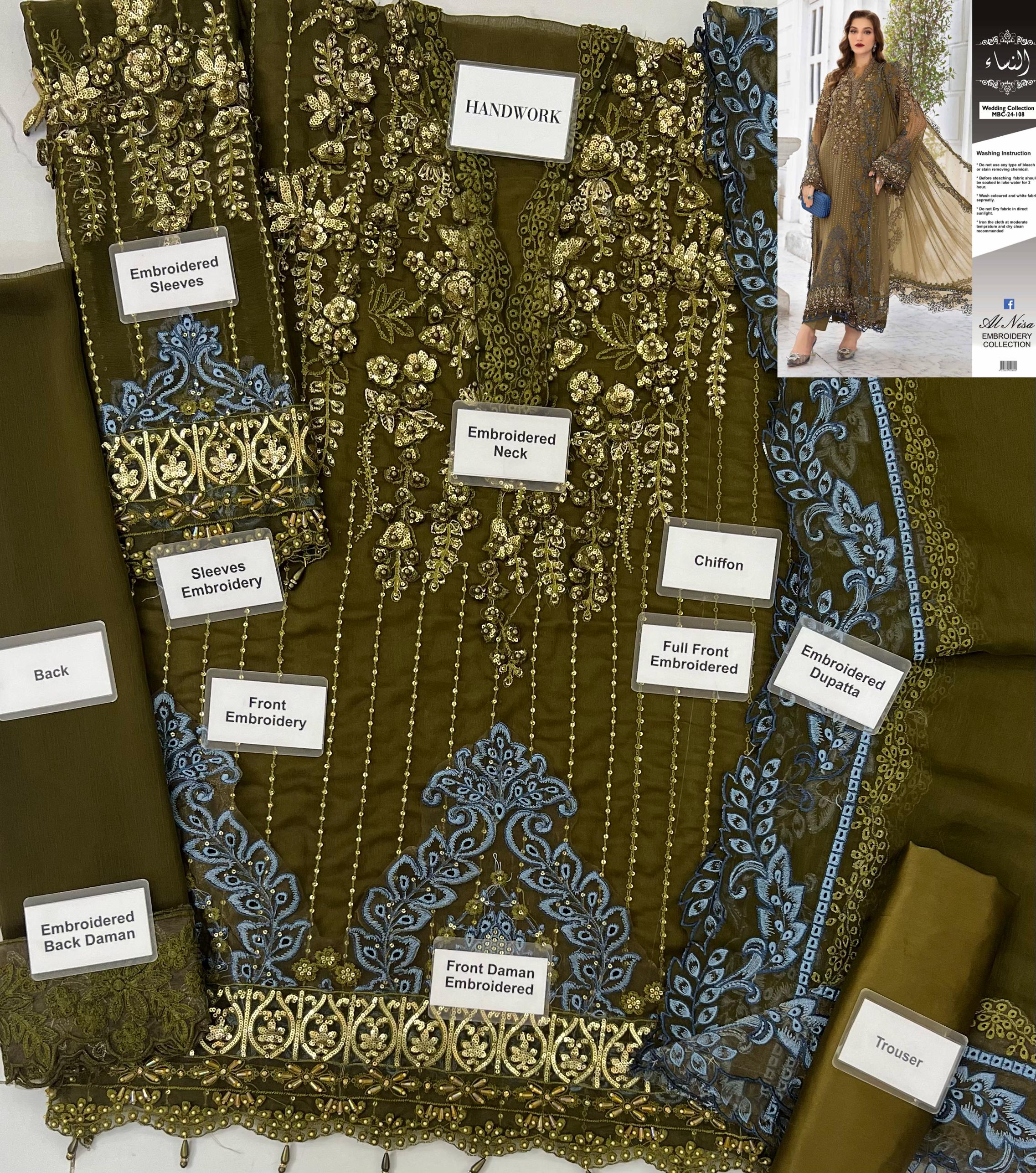 Maria B Chiffon Suit